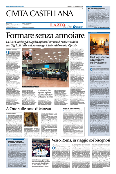 Avvenire - pagina diocesana del 19/11/2023